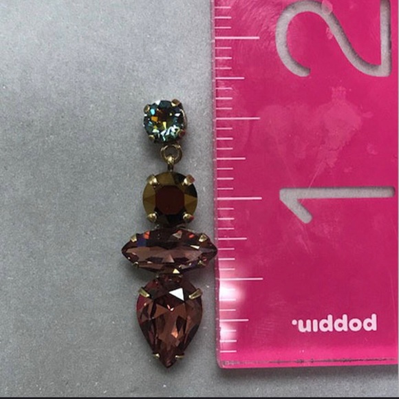 Sorrelli Bronze & Mahogany Fall Crystal Earrings - Picture 5 of 13